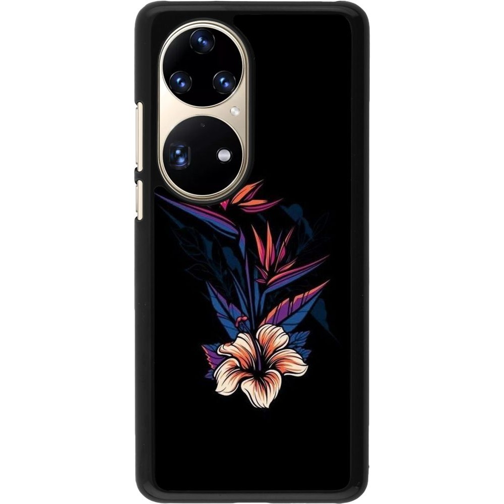 Coque Huawei P50 Pro - Dark Flowers