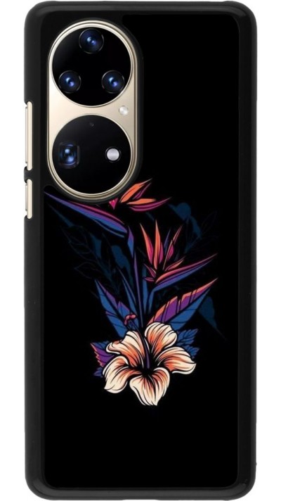Coque Huawei P50 Pro - Dark Flowers