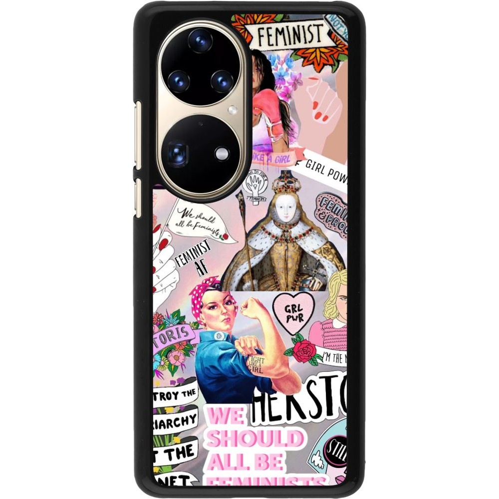 Coque Huawei P50 Pro - Girl Power Collage