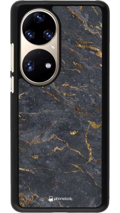 Coque Huawei P50 Pro - Grey Gold Marble