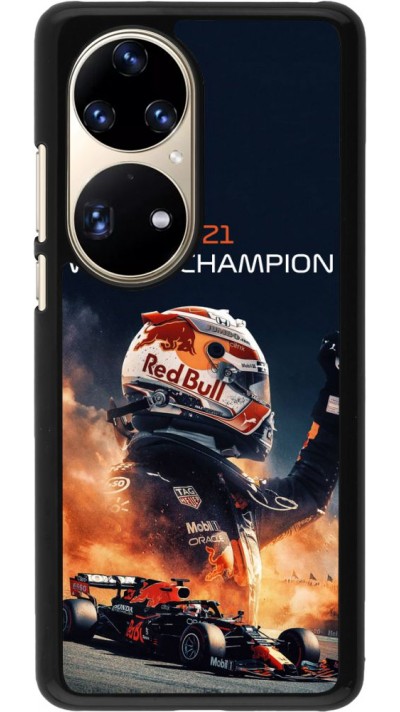 Coque Huawei P50 Pro - Max Verstappen 2021 World Champion