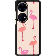 Hülle Huawei P50 Pro - Pink Flamingos Pattern