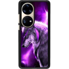 Hülle Huawei P50 Pro - Purple Sky Wolf