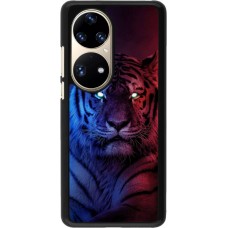 Coque Huawei P50 Pro - Tiger Blue Red