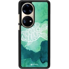 Coque Huawei P50 Pro - Turtle Aztec Watercolor