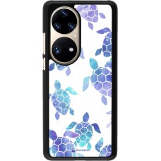 Coque Huawei P50 Pro - Turtles pattern watercolor