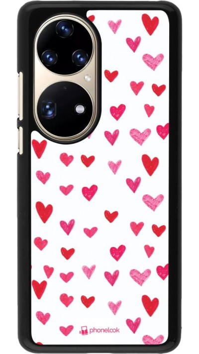 Coque Huawei P50 Pro - Valentine 2022 Many pink hearts