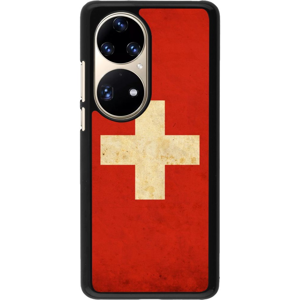 Hülle Huawei P50 Pro - Vintage Flag SWISS