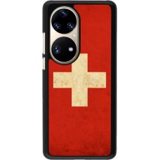 Hülle Huawei P50 Pro - Vintage Flag SWISS