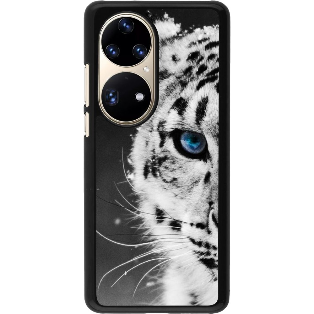 Hülle Huawei P50 Pro - White tiger blue eye