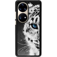 Coque Huawei P50 Pro - White tiger blue eye