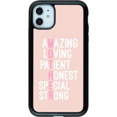 Hülle iPhone 11 - Hybrid Armor schwarz Amazing Mom 2022