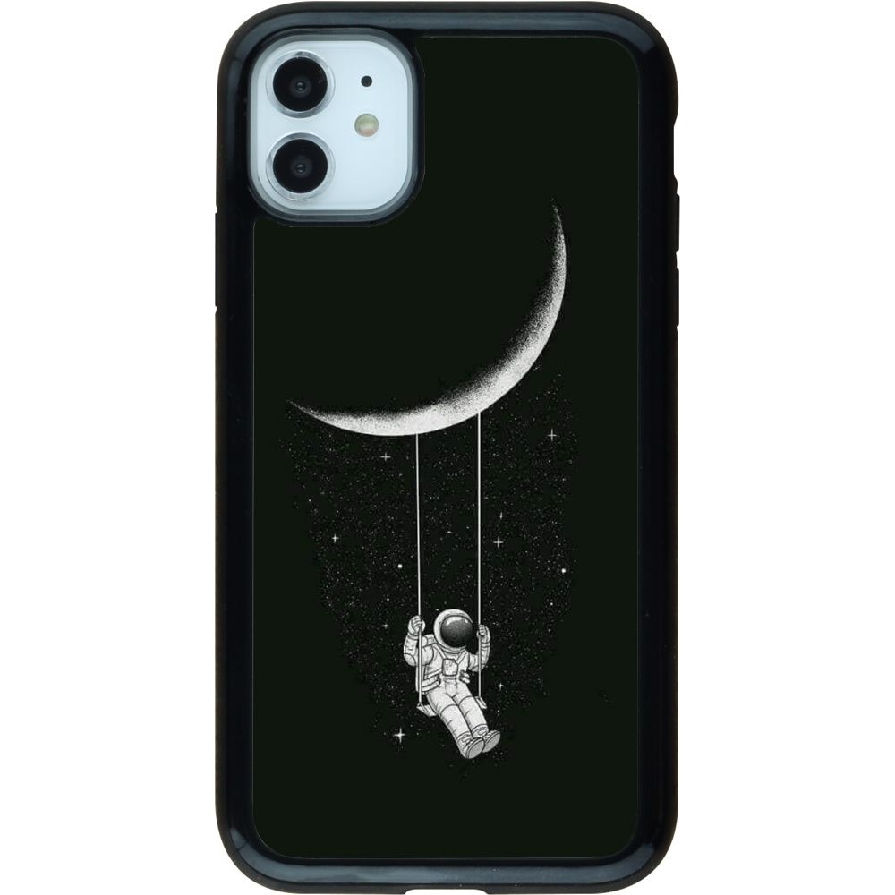 Coque iPhone 11 - Hybrid Armor noir Astro balançoire