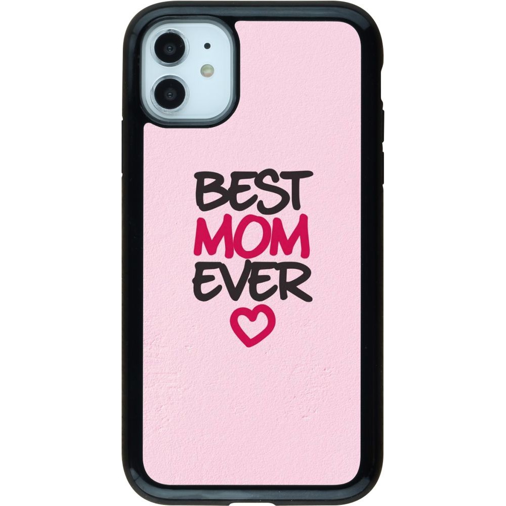 Coque iPhone 11 - Hybrid Armor noir Best Mom Ever 2