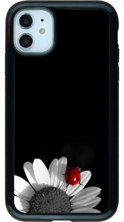 Coque iPhone 11 - Hybrid Armor noir Black and white Cox