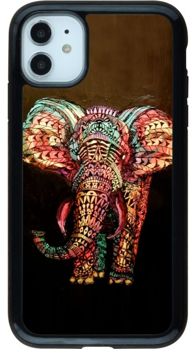 Coque iPhone 11 - Hybrid Armor noir Elephant 02