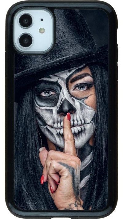 Coque iPhone 11 - Hybrid Armor noir Halloween 18 19