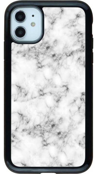 Coque iPhone 11 - Hybrid Armor noir Marble 01