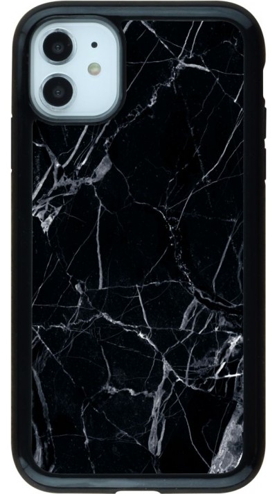 Coque iPhone 11 - Hybrid Armor noir Marble Black 01