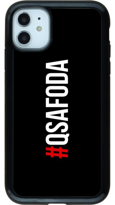 Coque iPhone 11 - Hybrid Armor noir Qsafoda 1