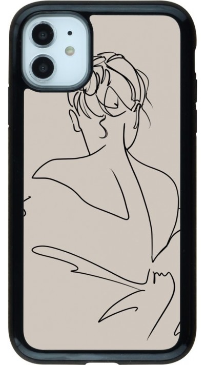 Coque iPhone 11 - Hybrid Armor noir Salnikova 05