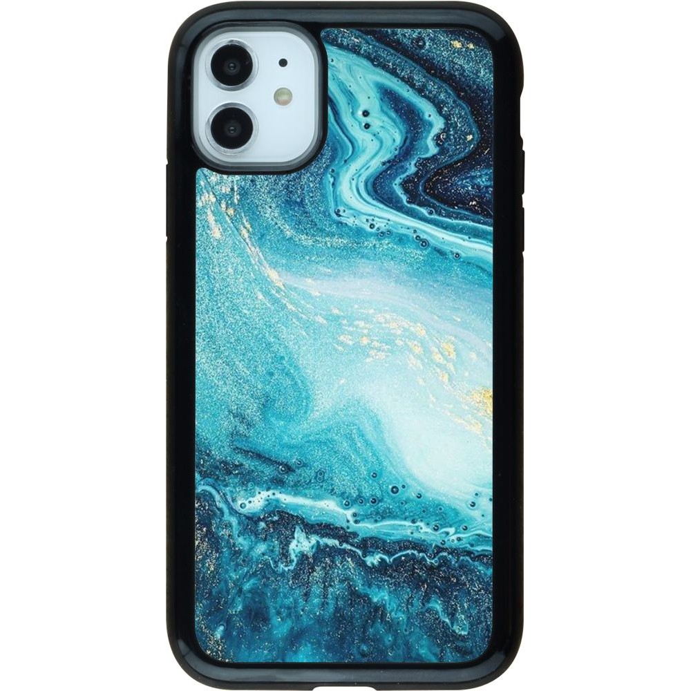 Coque iPhone 11 - Hybrid Armor noir Sea Foam Blue