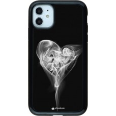 Coque iPhone 11 - Hybrid Armor noir Valentine 2022 Black Smoke