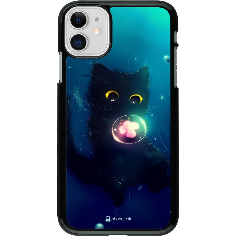 Coque iPhone 11 - Cute Cat Bubble