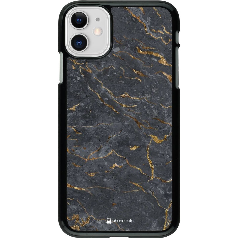 Coque iPhone 11 - Grey Gold Marble