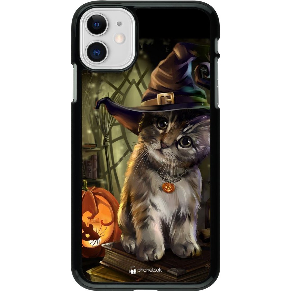 Coque iPhone 11 - Halloween 21 Witch cat