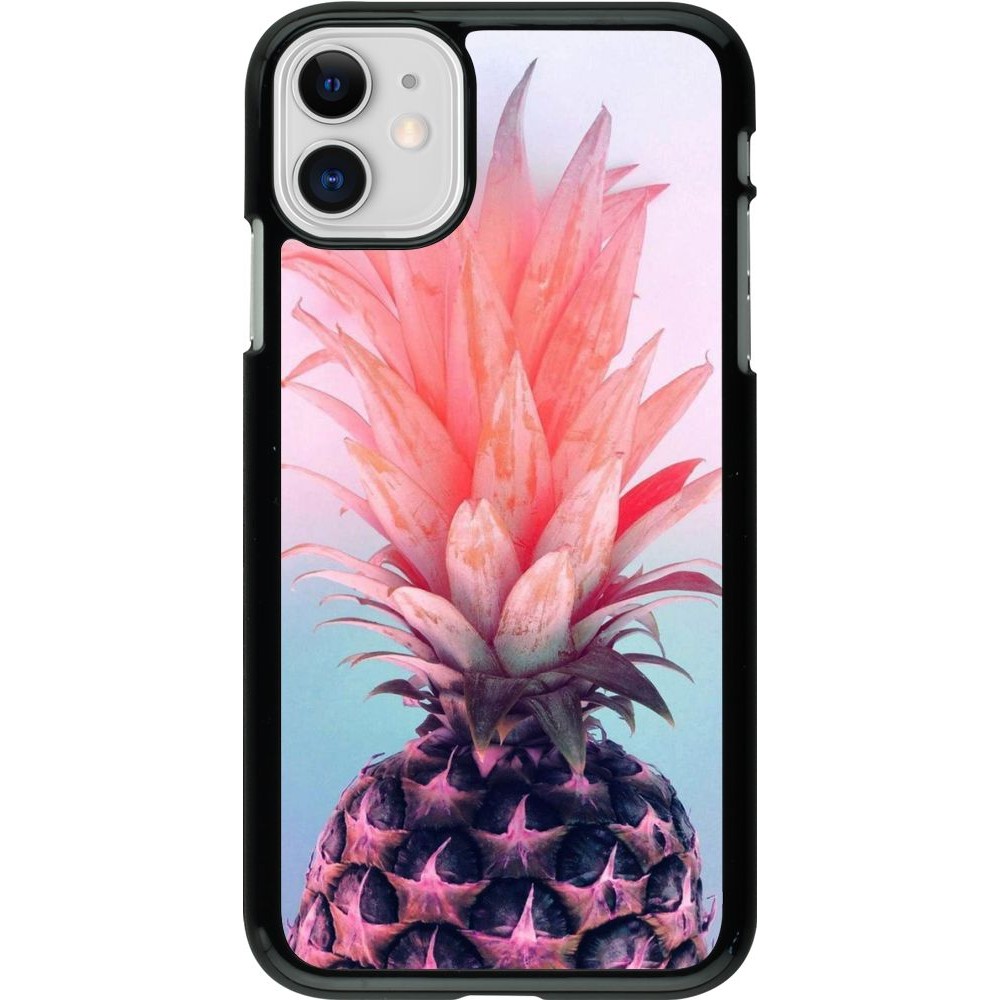 Coque iPhone 11 - Purple Pink Pineapple