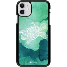 Coque iPhone 11 - Turtle Aztec Watercolor
