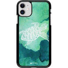 Hülle iPhone 11 - Turtle Aztec Watercolor