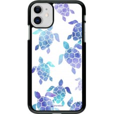 Coque iPhone 11 - Turtles pattern watercolor