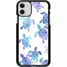 Coque iPhone 11 - Turtles pattern watercolor