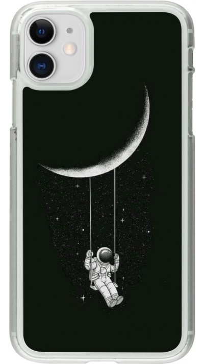 Coque iPhone 11 - Plastique transparent Astro balançoire