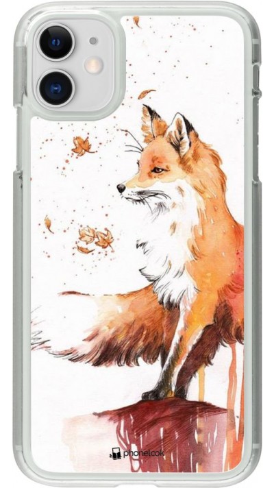 Coque iPhone 11 - Plastique transparent Autumn 21 Fox