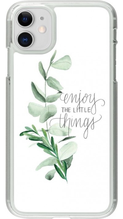Coque iPhone 11 - Plastique transparent Enjoy the little things