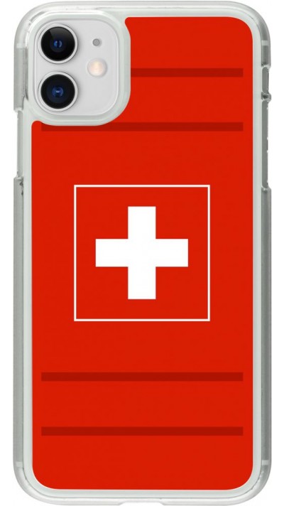 Coque iPhone 11 - Plastique transparent Euro 2020 Switzerland