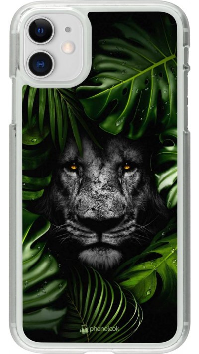Coque iPhone 11 - Plastique transparent Forest Lion