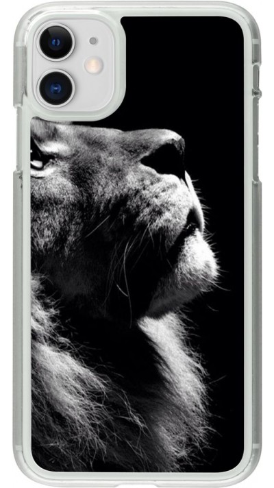 Coque iPhone 11 - Plastique transparent Lion looking up