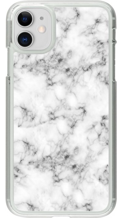 Coque iPhone 11 - Plastique transparent Marble 01