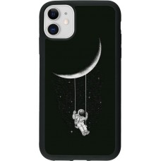 Coque iPhone 11 - Silicone rigide noir Astro balançoire