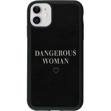 Coque iPhone 11 - Silicone rigide noir Dangerous woman