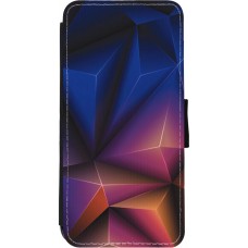 Hülle iPhone 11 - Wallet schwarz Abstract Triangles 