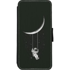 Coque iPhone 11 - Wallet noir Astro balançoire
