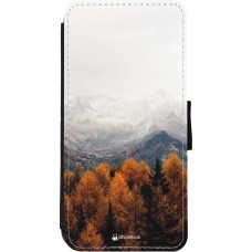 Coque iPhone 11 - Wallet noir Autumn 21 Forest Mountain