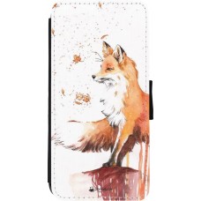 Coque iPhone 11 - Wallet noir Autumn 21 Fox