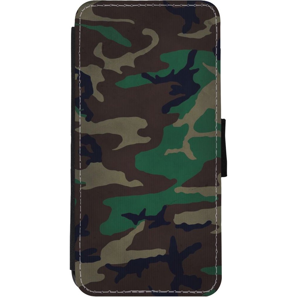 Coque iPhone 11 - Wallet noir Camouflage 3