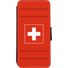 Coque iPhone 11 - Wallet noir Euro 2020 Switzerland